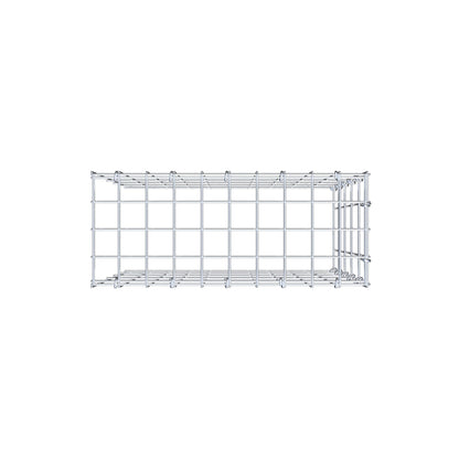 Fourche rapportée type 4 50 cm x 50 cm x 20 cm (L x H x P), mailles 5 cm x 10 cm, anneau en C