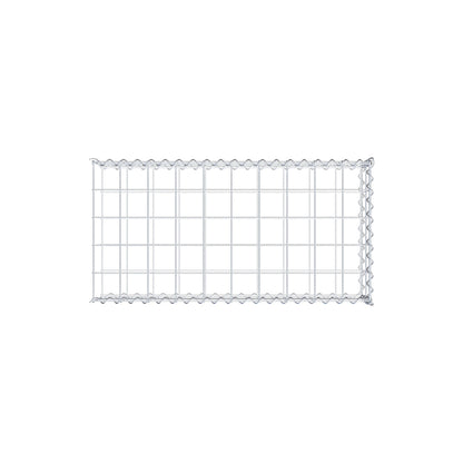 Gabion rapporté type 2 100 cm x 20 cm x 50 cm (L x H x P), mailles 10 cm x 10 cm, spirale