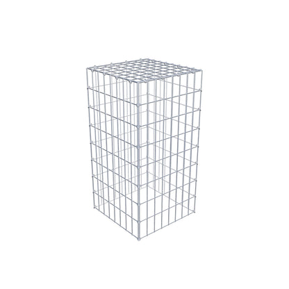 Gabião Tipo 3 80 cm x 40 cm x 40 cm (C x A x P), malhagem 5 cm x 10 cm, anel C