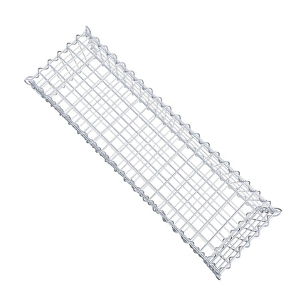 Schanskorf 100 cm x 20 cm x 30 cm (L x H x D), maaswijdte 5 cm x 5 cm, spiraalvormig