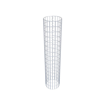 Colonne de gabion ronde 32 cm de diamètre, 160 cm de hauteur, maille 5 cm x 10 cm