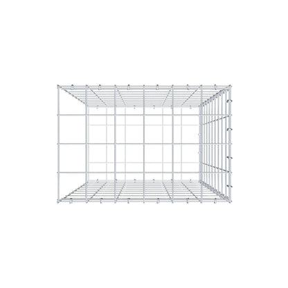 Fourche rapportée type 2 100 cm x 60 cm x 40 cm (L x H x P), mailles 10 cm x 10 cm, anneau C