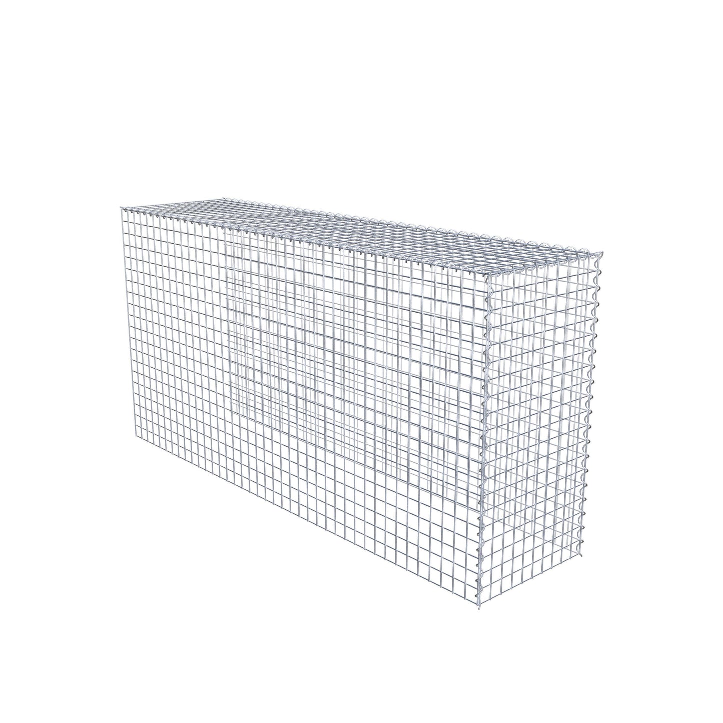 Anbaugabione Typ 4 200 cm x 100 cm x 50 cm (L x H x T), Maschenweite 5 cm x 5 cm, Spirale