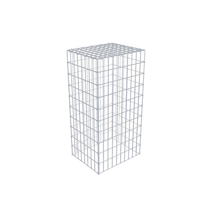Monteret gabion type 3 100 cm x 40 cm x 50 cm (L x H x D), maskestørrelse 5 cm x 10 cm, C-ring