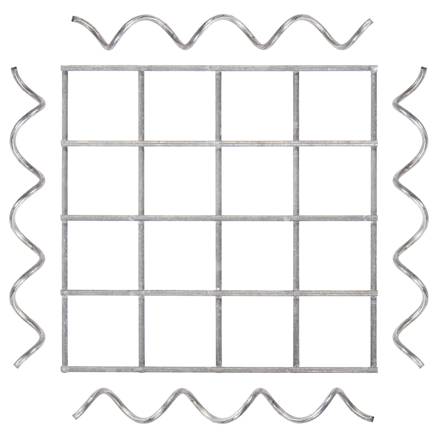 Låg til søjle MW 5 x 5 cm inkl. 4 monteringsspiraler