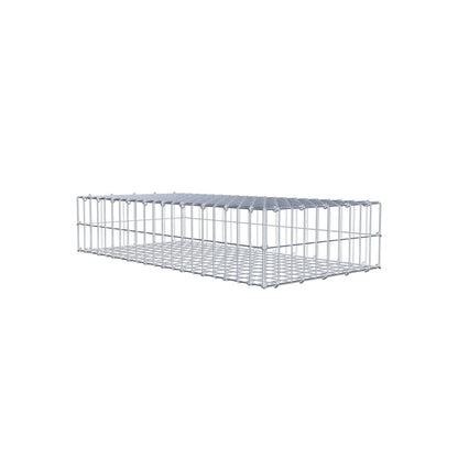 Gabion 100 cm x 20 cm x 50 cm (L x H x D), maskestørrelse 5 cm x 10 cm, C-ring
