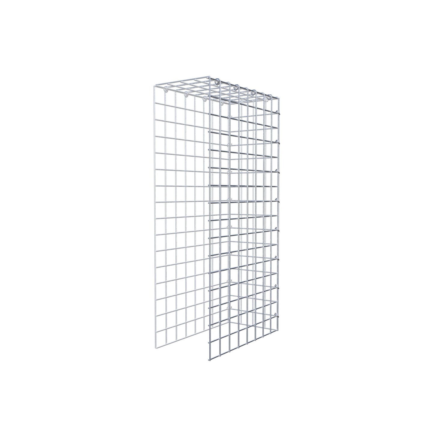 Fourche rapportée type 4 80 cm x 40 cm x 20 cm (L x H x P), mailles 5 cm x 5 cm, anneau C