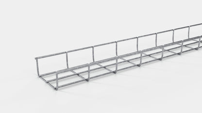 Kabelkanal höjd 110 cm, djup 5 cm, maskstorlek 5 x 10 cm