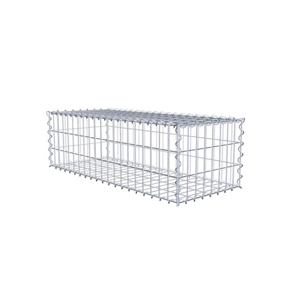 Gabion 100 cm x 30 cm x 40 cm (L x H x D), maskstorlek 5 cm x 10 cm, spiral