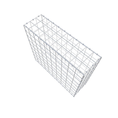 Gabião 100 cm x 90 cm x 30 cm (C x A x P), malhagem 10 x 10 cm, anel espiral