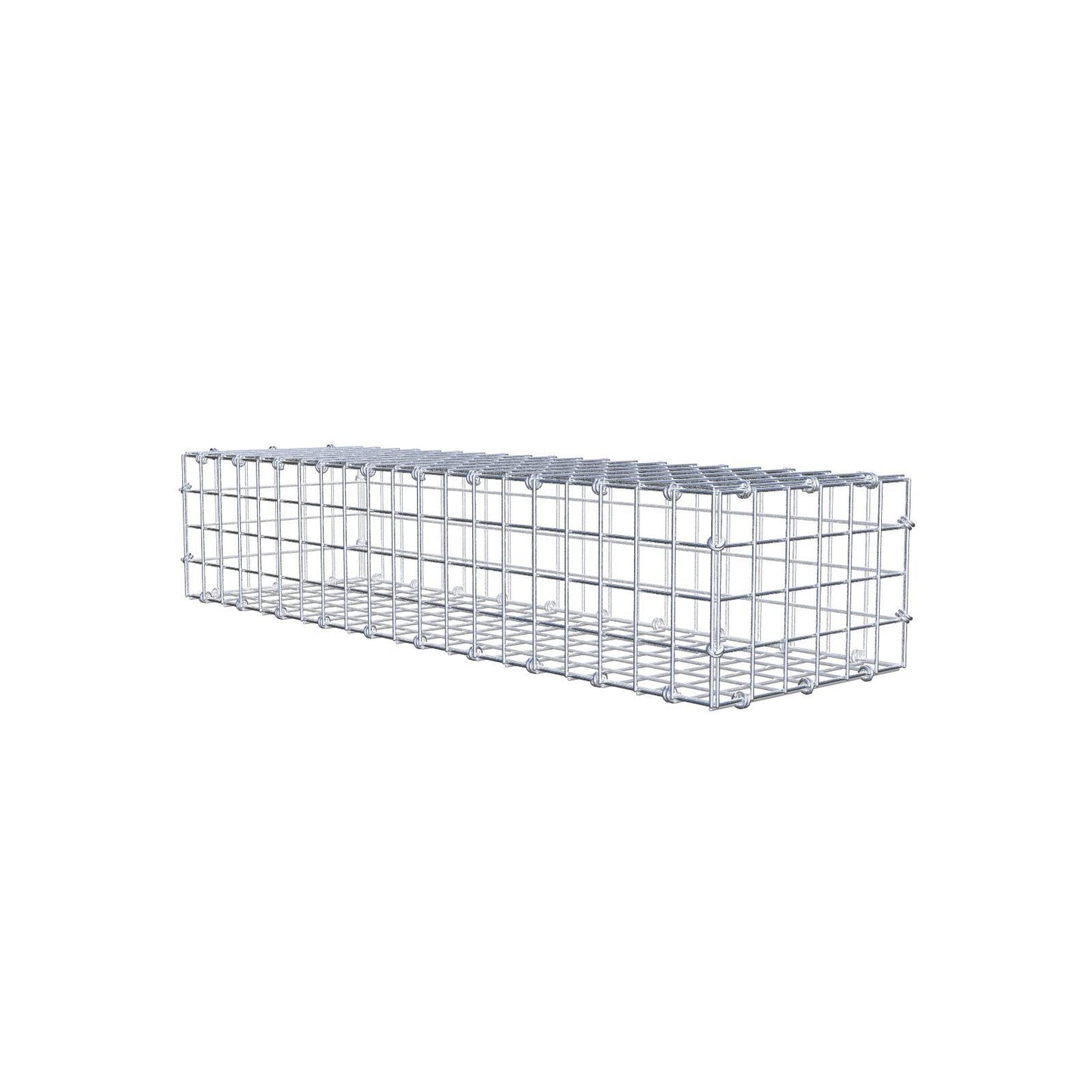 Gabion 100 cm x 20 cm x 30 cm (L x H x P), mailles 5 x 5 cm, anneau en spirale