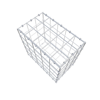 Gabion 50 cm x 50 cm x 30 cm (L x H x P), mailles 10 x 10 cm, anneau en spirale