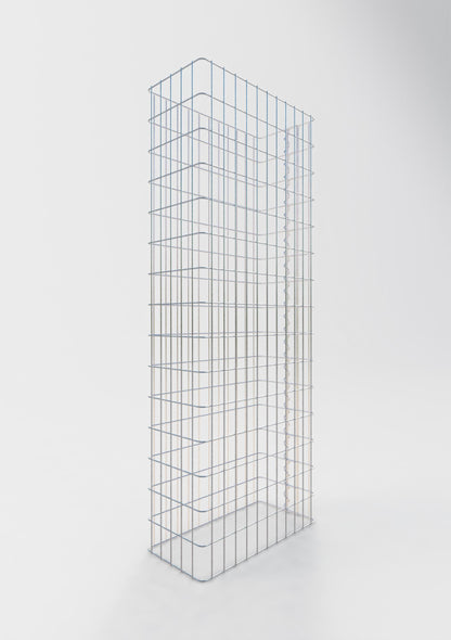 Clôture en gabion Longueur 57 cm, hauteur 200 cm, profondeur 27 cm, mailles 5 x 10 cm