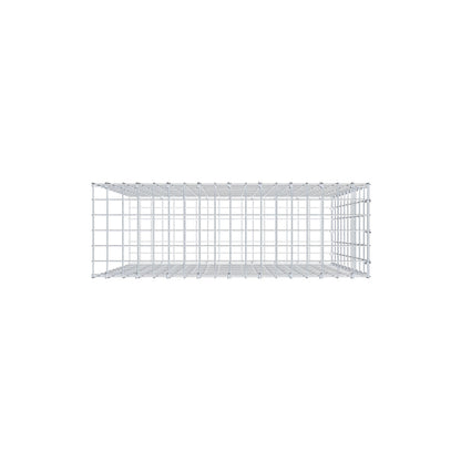 Mounted gabion type 2 100 cm x 90 cm x 30 cm, mesh size 5 cm x 10 cm, C-ring
