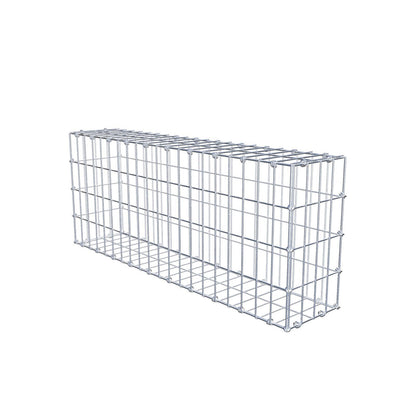 Gabbione 100 cm x 40 cm x 20 cm (L x H x P), maglia 5 x 10 cm, anello a spirale