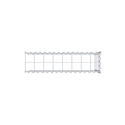 Gabion rapporté type 4 80 cm x 40 cm x 20 cm (L x H x P), mailles 10 cm x 10 cm, spirale