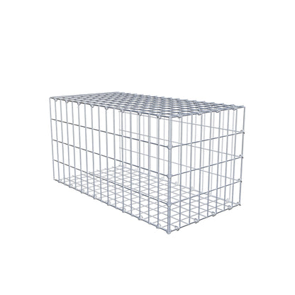 Fourche rapportée type 2 80 cm x 40 cm x 40 cm, mailles 5 cm x 10 cm, anneau en C