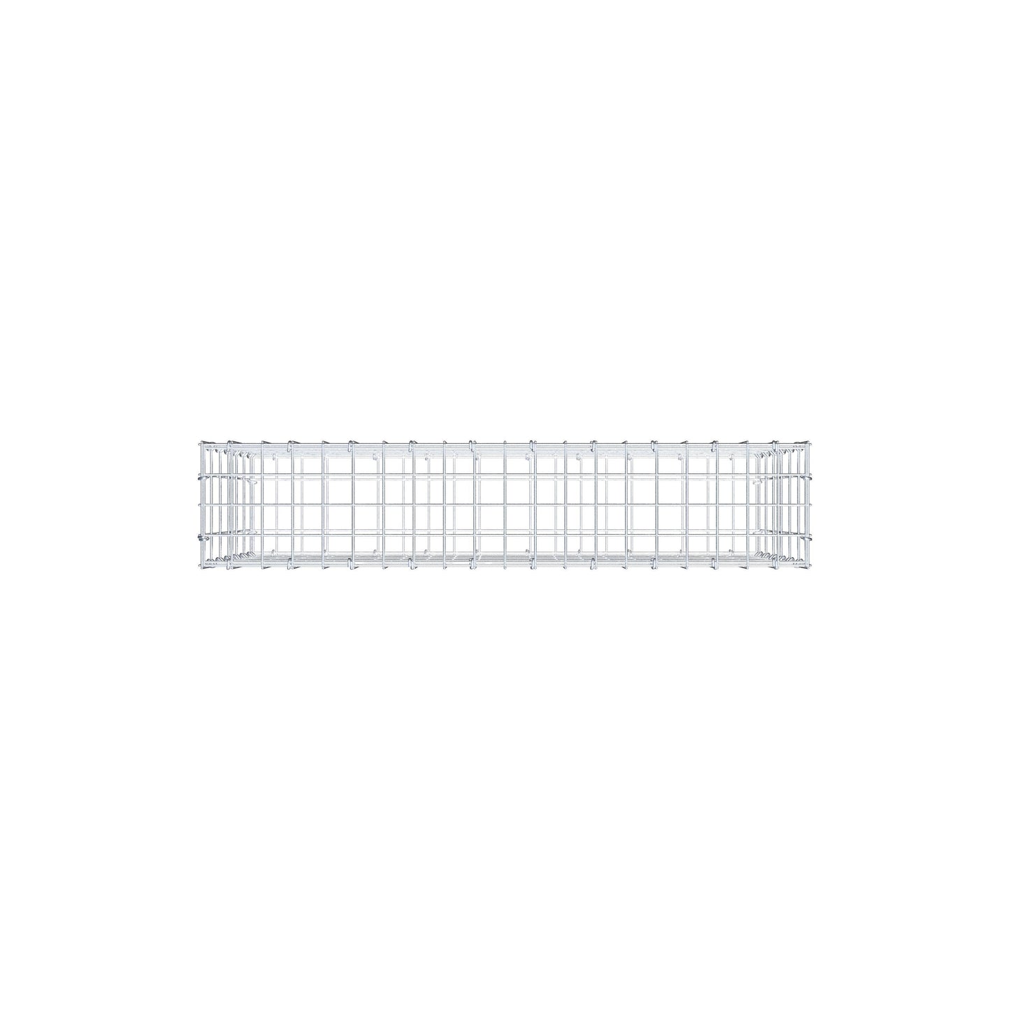 Gabion 100 cm x 60 cm x 20 cm (L x H x D), maskestørrelse 5 cm x 10 cm, C-ring