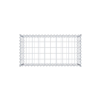 Gavión 100 cm x 40 cm x 50 cm (largo x alto x fondo), malla 10 cm x 10 cm, en espiral