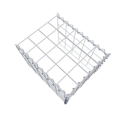 Gabion rapporté type 4 50 cm x 40 cm x 40 cm (L x H x P), mailles 10 cm x 10 cm, spirale