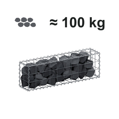 Gabion 100 cm x 30 cm x 20 cm (L x H x D), mesh size 10 cm x 10 cm, spiral