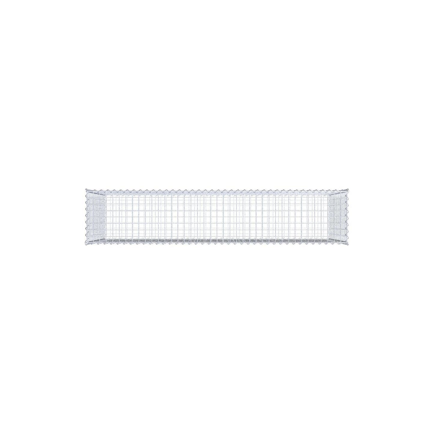 Gabbione 200 cm x 100 cm x 40 cm (L x H x P), maglia 5 cm x 5 cm, spirale