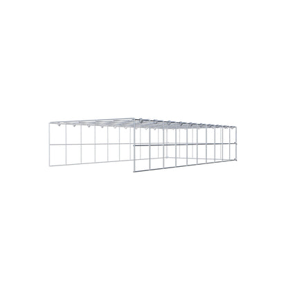Fourche rapportée type 4 100 cm x 20 cm x 50 cm (L x H x P), mailles 10 cm x 10 cm, anneau C