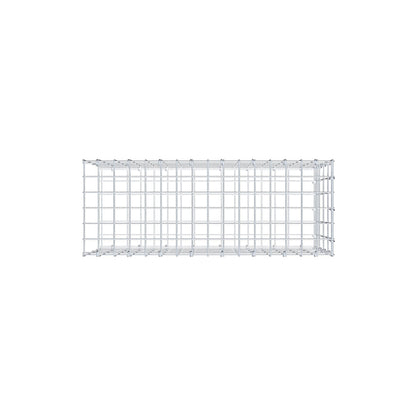 Monteret gabion type 2 80 cm x 40 cm x 30 cm, maskestørrelse 5 cm x 10 cm, C-ring