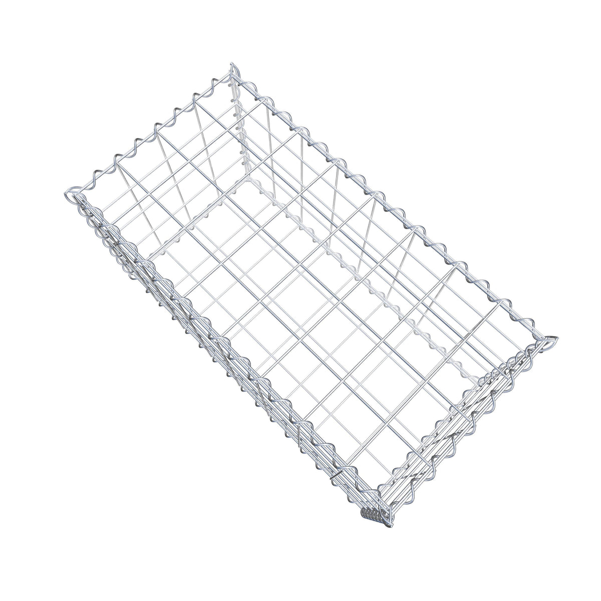Gabione 80 cm x 40 cm x 40 cm (L x H x T), Maschenweite 10 cm x 10 cm, Spirale