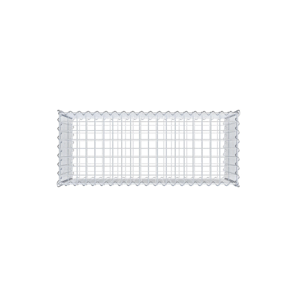 Gavión 100 cm x 50 cm x 40 cm (largo x alto x fondo), malla 5 cm x 5 cm, en espiral