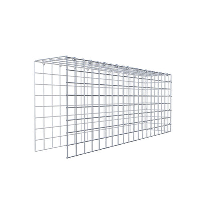 Fourche rapportée type 4 100 cm x 40 cm x 20 cm (L x H x P), mailles 5 cm x 5 cm, anneau C