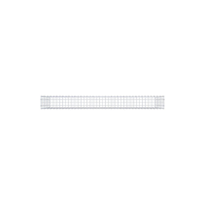Gabion 200 cm x 100 cm x 20 cm (L x H x D), maskestørrelse 5 cm x 10 cm, C-ring