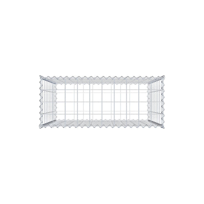 Gabione 100 cm x 100 cm x 40 cm (L x H x T), Maschenweite 10 cm x 10 cm, Spirale