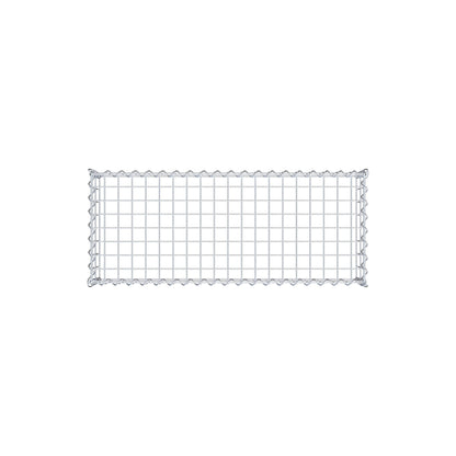 Gabion rapporté type 3 100 cm x 20 cm x 40 cm (L x H x P), mailles 5 cm x 10 cm, spirale