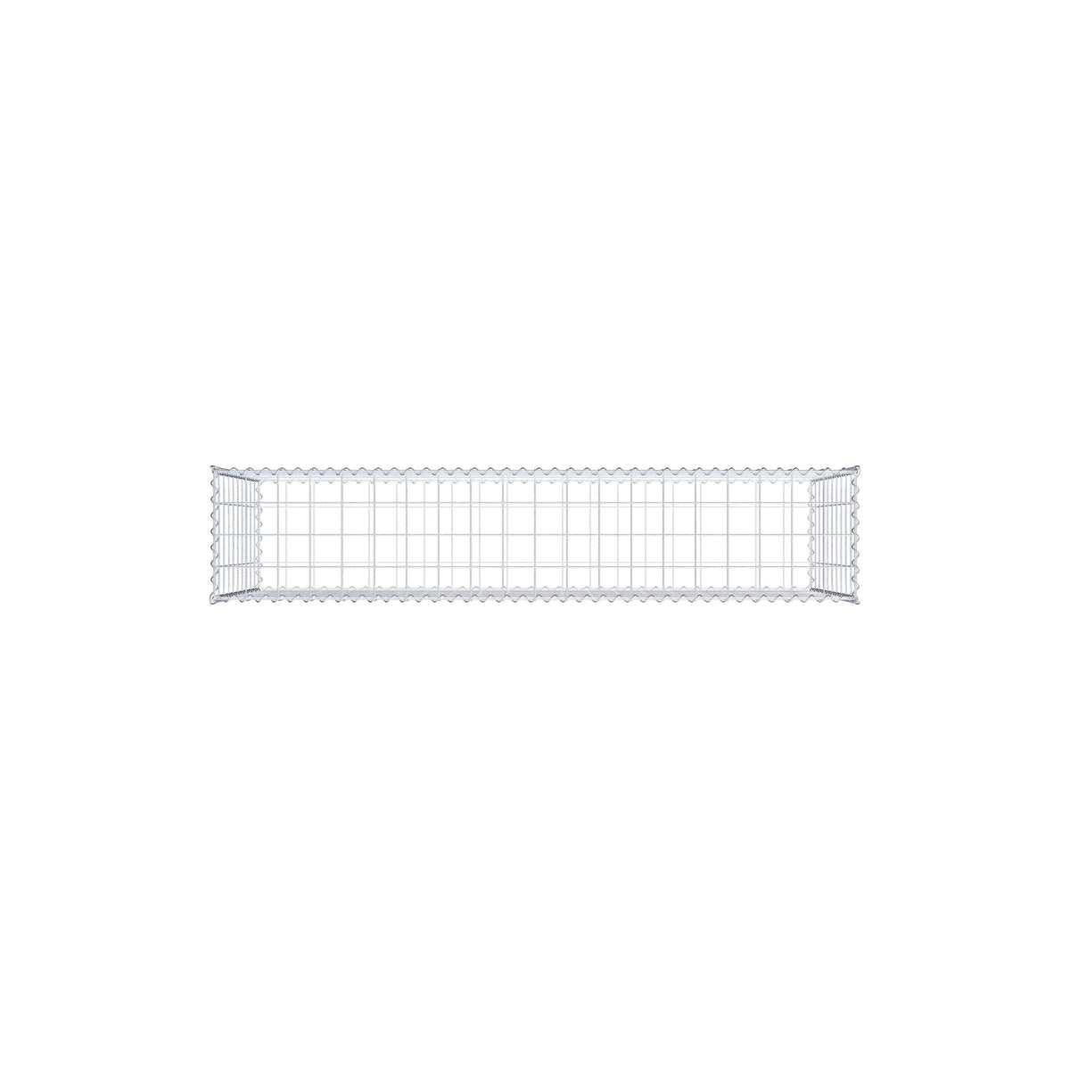 Gabbione 200 cm x 100 cm x 40 cm (L x H x P), maglia 10 cm x 10 cm, spirale