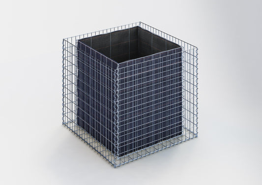 Højbed firkantet 100 cm x 90 cm x 100 cm (L x H x D), maskestørrelse 5 x 10 cm, vægtykkelse 10 cm