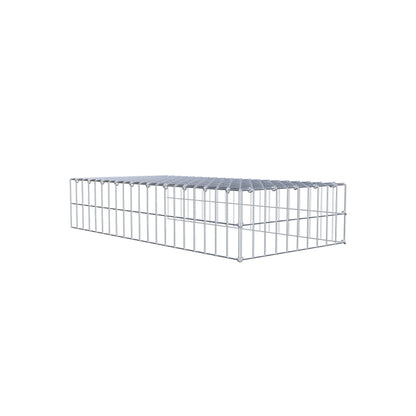 Monteret gabion type 4 100 cm x 20 cm x 50 cm (L x H x D), maskestørrelse 5 cm x 10 cm, C-ring