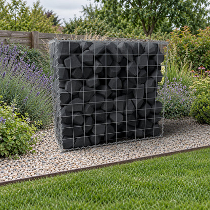 Gabione 100 cm x 90 cm x 40 cm (L x H x T), Maschenweite 10 cm x 10 cm, Spirale