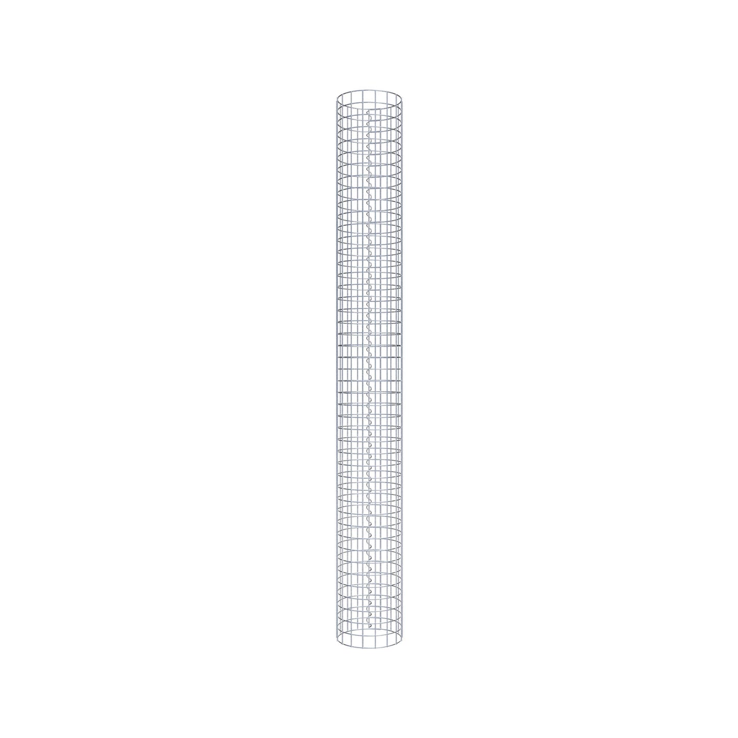 Colonne de gabion ronde 27 cm de diamètre, 230 cm de hauteur, maille 5 cm x 5 cm