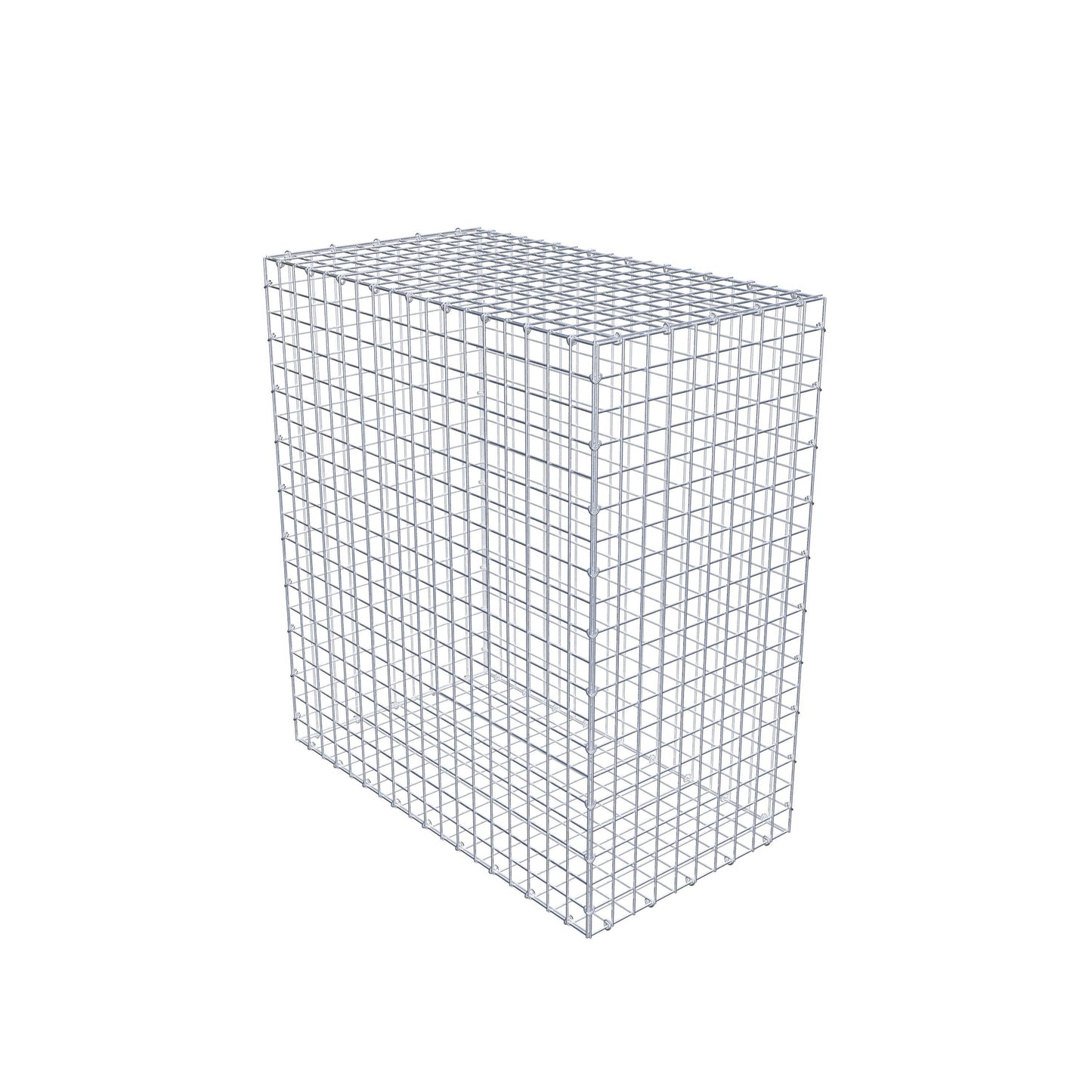 Gabião 100 cm x 90 cm x 50 cm (C x A x P), malhagem 5 cm x 5 cm, anel C