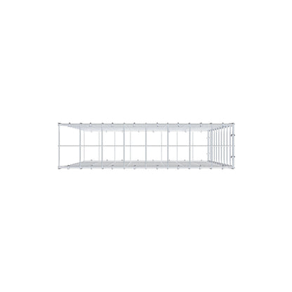 Fourche rapportée type 2 100 cm x 80 cm x 20 cm (L x H x P), mailles 10 cm x 10 cm, anneau en C