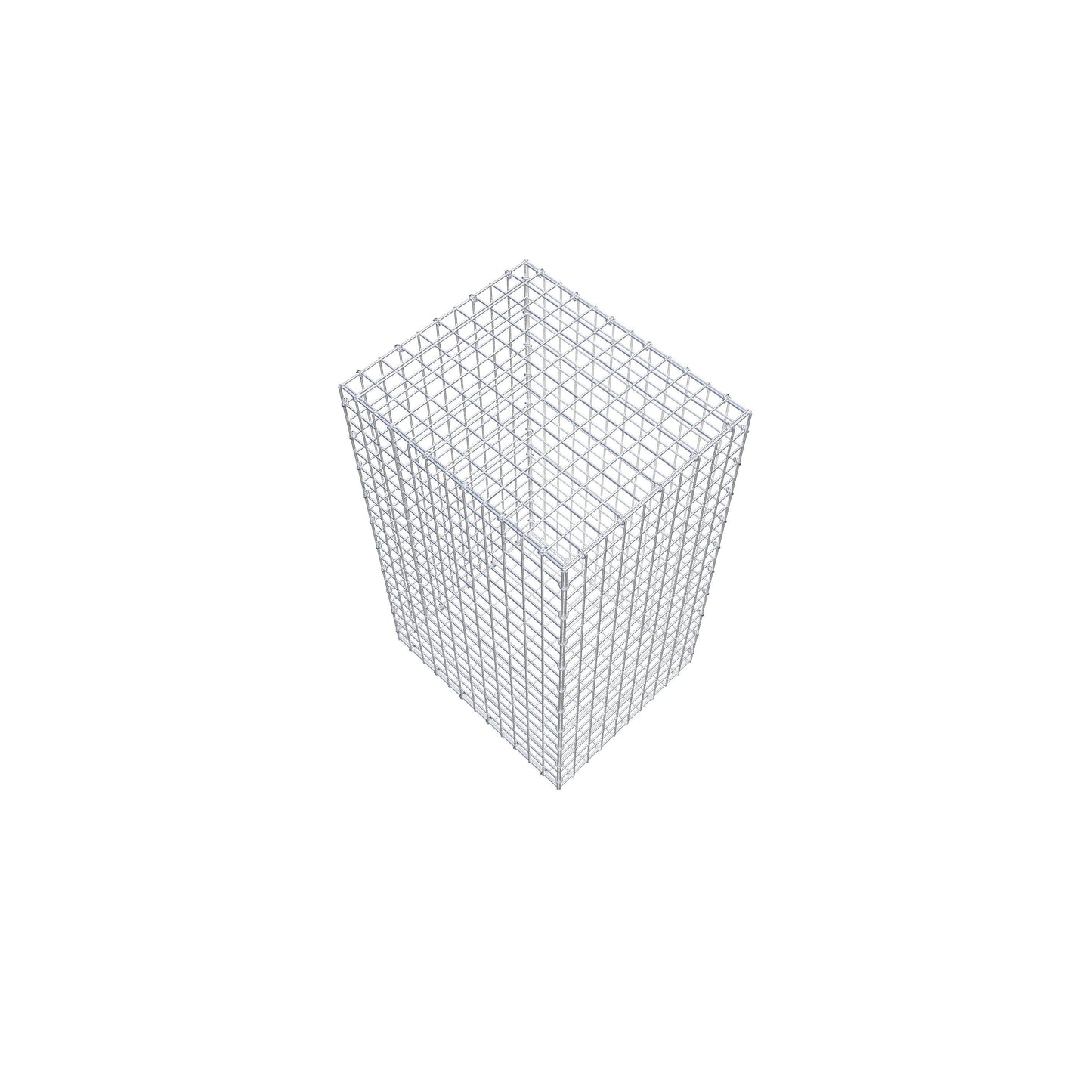 Gabião 100 cm x 60 cm x 50 cm (C x A x P), malhagem 5 cm x 5 cm, anel C