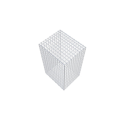 Gabião 100 cm x 60 cm x 50 cm (C x A x P), malhagem 5 cm x 5 cm, anel C