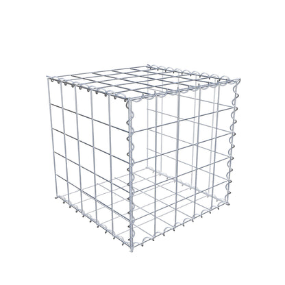 Gabion rapporté type 2 50 cm x 50 cm x 50 cm (L x H x P), mailles 10 cm x 10 cm, spirale