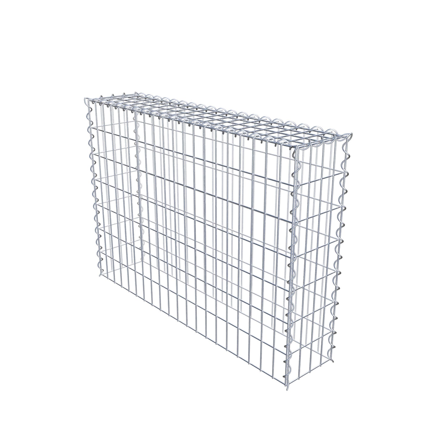 Opvokset gabion type 3 100 cm x 70 cm x 20 cm (L x H x D), maskestørrelse 5 cm x 10 cm, spiral
