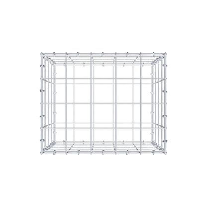 Gabion 50 cm x 40 cm x 40 cm (L x H x P), mailles 10 cm x 10 cm, anneau en C