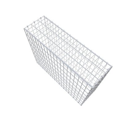 Gabbione 100 cm x 80 cm x 30 cm (L x H x P), maglia 5 cm x 10 cm, anello a C