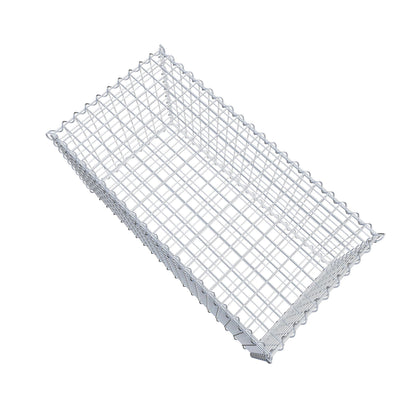 Sæt med 2 gabioner 100 cm x 50 cm x 50 cm (L x H x D), maskestørrelse 5 x 5 cm, spiralformet