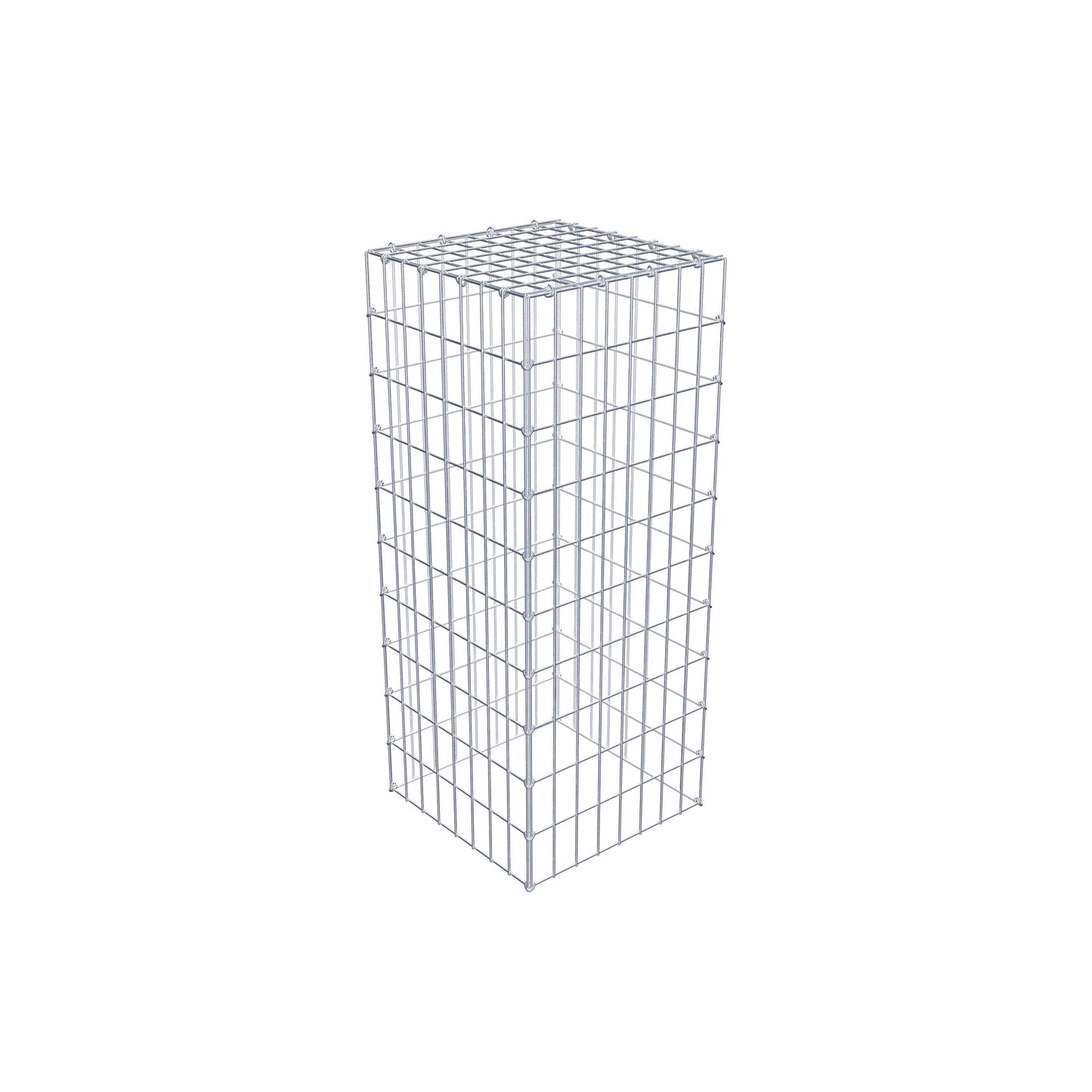 Gabbione aggiuntivo di tipo 3 100 cm x 40 cm x 40 cm (L x H x P), maglia 5 cm x 10 cm, anello a C