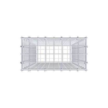 Schanskorf 100 cm x 40 cm x 20 cm (L x H x D), maaswijdte 5 cm x 5 cm, C-ring